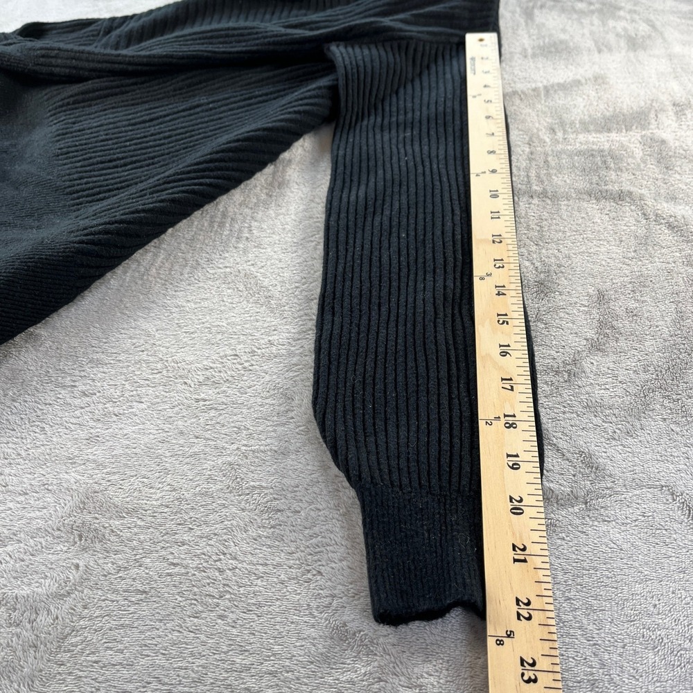 Gap Turtleneck Sweater Womens S Tall Black Ribbed Knit Drop Shoulder Pullover - Picture 10 of 11